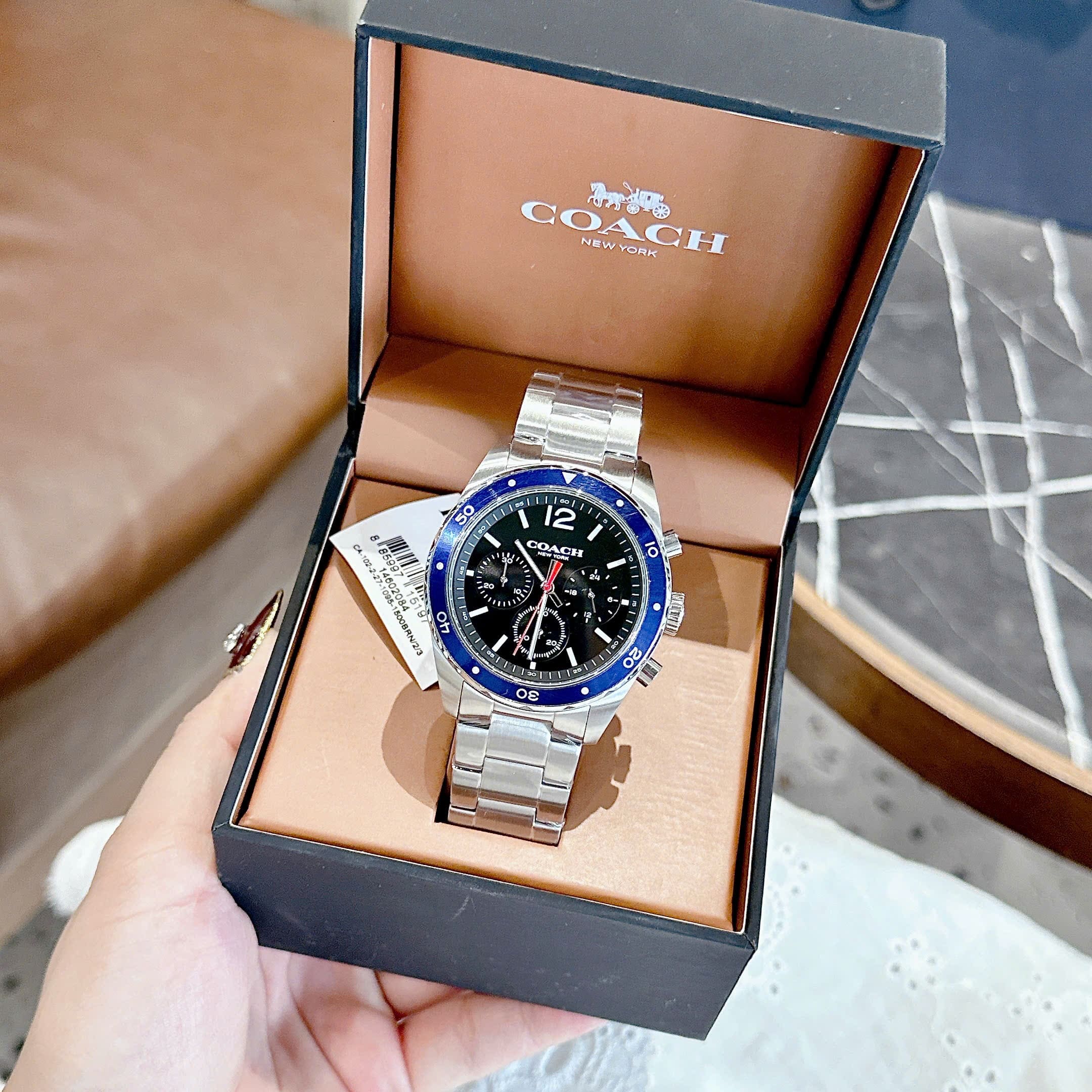 Đồng Hồ Coach Sullivan 14602032 |Nam Giới |Mặt Số Xanh Dương |Dây Kim Loại |Máy Pin (Quartz) |Size 44mm |donghogiatot.vn