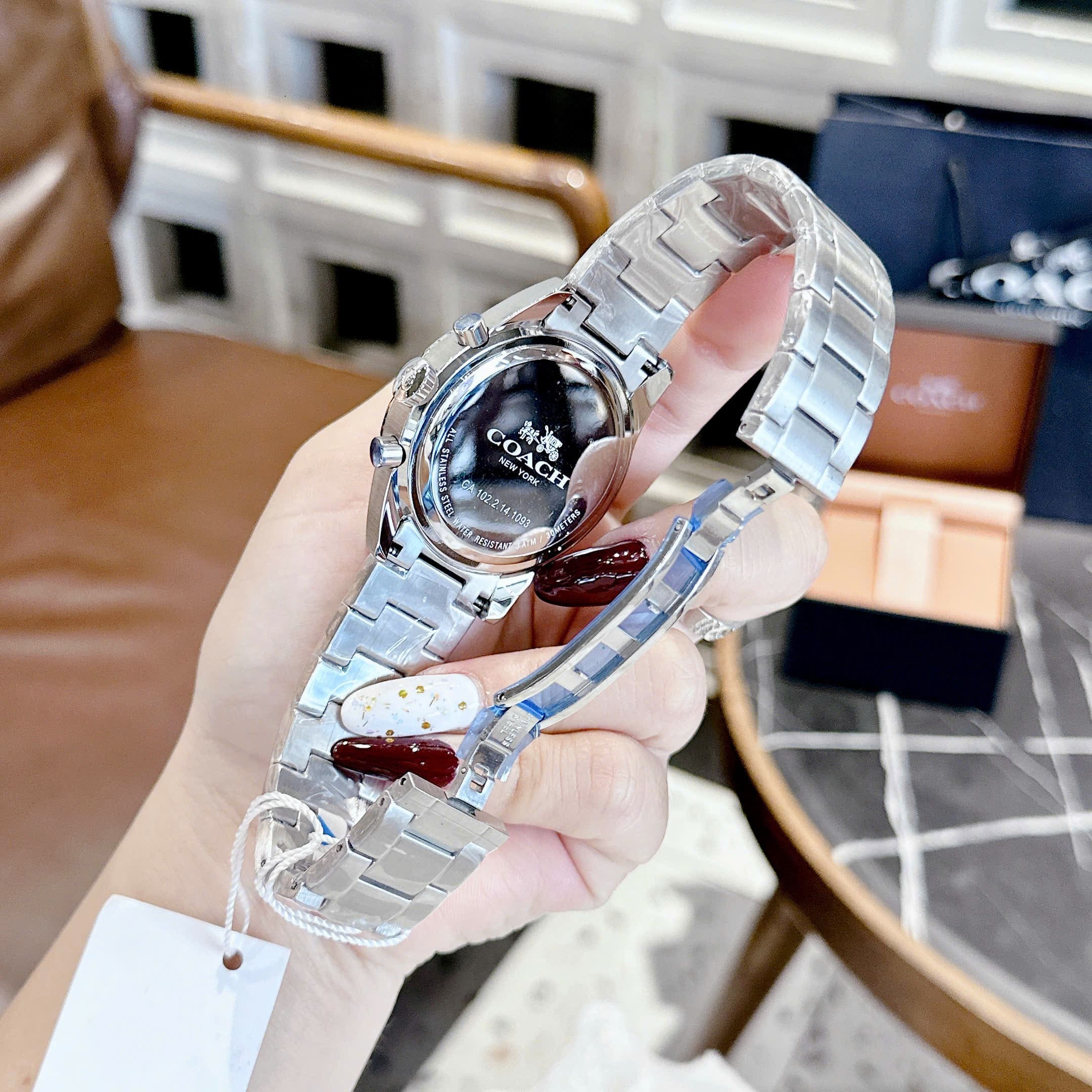 Đồng Hồ Coach Sullivan Sport |Nam Giới |Mặt Màu Đen |Dây Kim Loại Silver |Máy Pin (Quartz) |Size 44mm |donghogiatot.vn