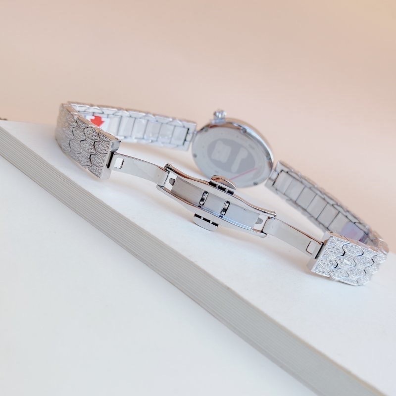 Đồng Hồ Davena Mặt Elip |Nữ Giới |Silver |Full Đá |Dây Kim Loại |Máy Pin (Quartz) |Size 30mm |donghogiatot.vn