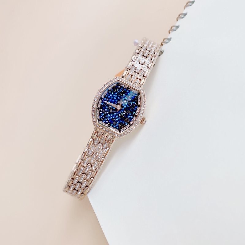 Đồng Hồ Davena Mặt Nhũ Xanh |Nữ Giới |Rose Gold |Dây Kim Loại |Máy Pin (Quartz) |Size 28mm |donghogiatot.vn