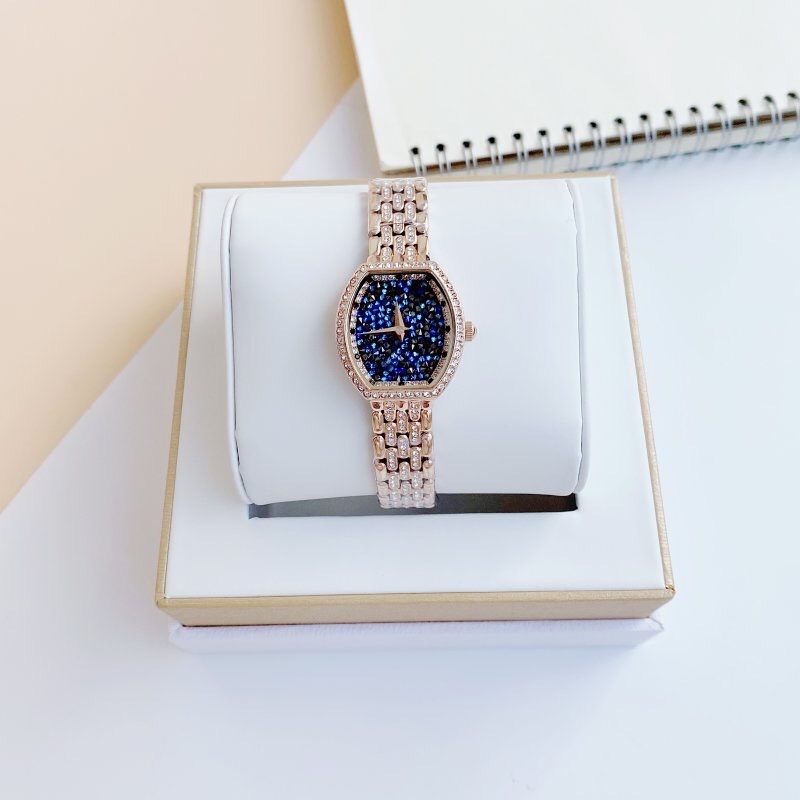 Đồng Hồ Davena Mặt Nhũ Xanh |Nữ Giới |Rose Gold |Dây Kim Loại |Máy Pin (Quartz) |Size 28mm |donghogiatot.vn