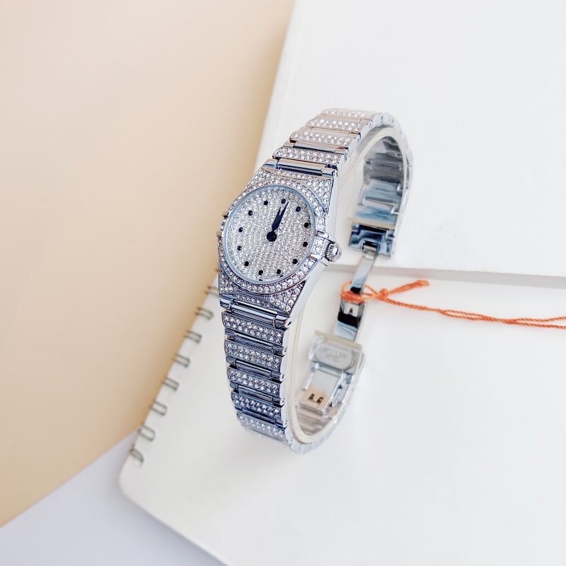 Đồng Hồ Davena Silver |Nữ Giới |Mặt Full Đá Swarovski |Dây Kim Loại  |Máy Pin (Quartz) |Size 28mm |donghogiatot.vn