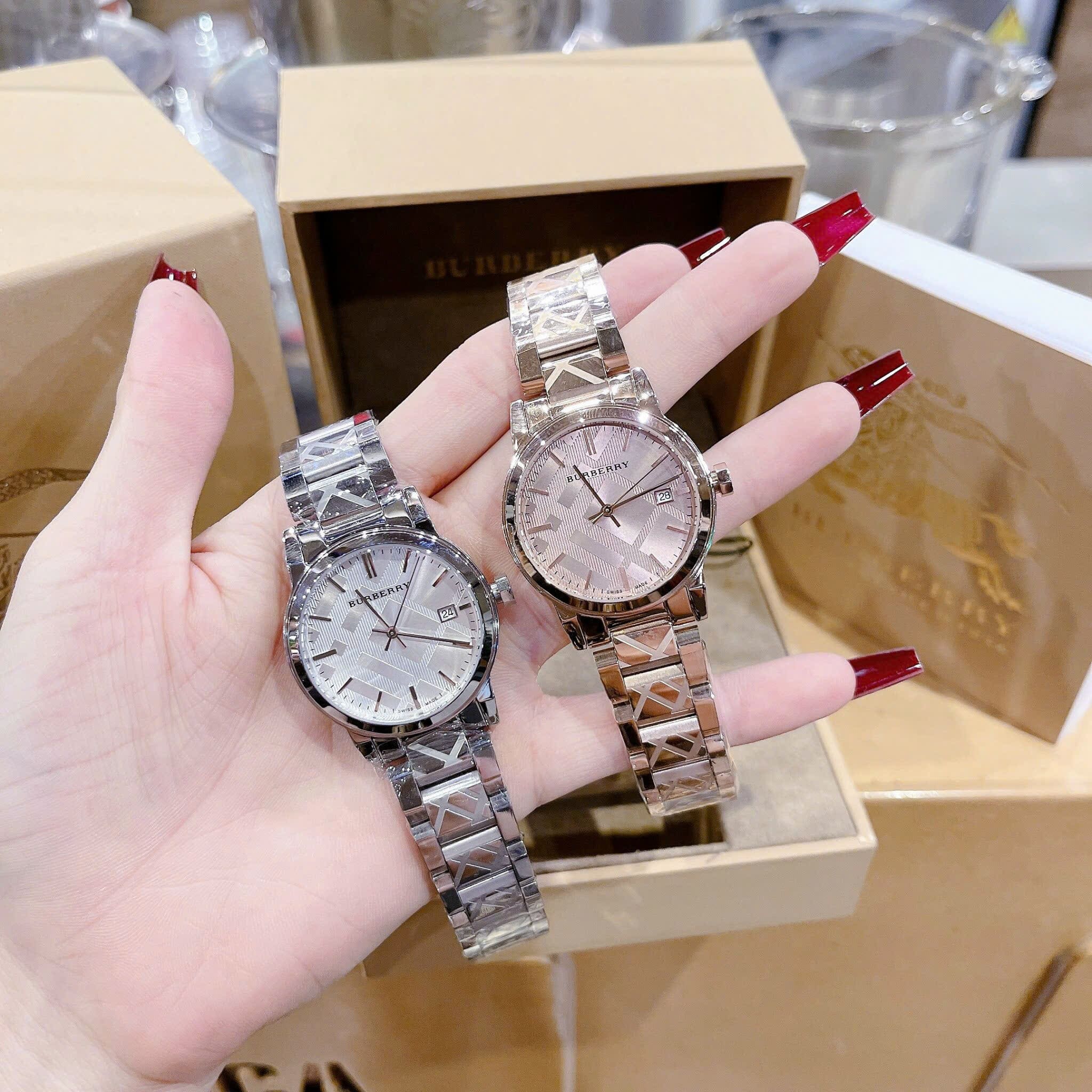 Đồng Hồ Burberry The City |Nữ Giới |Mặt Tròn |Dây Kim Loại Rose Gold |Máy Pin (Quartz) |Size 34mm |donghogiatot.vn