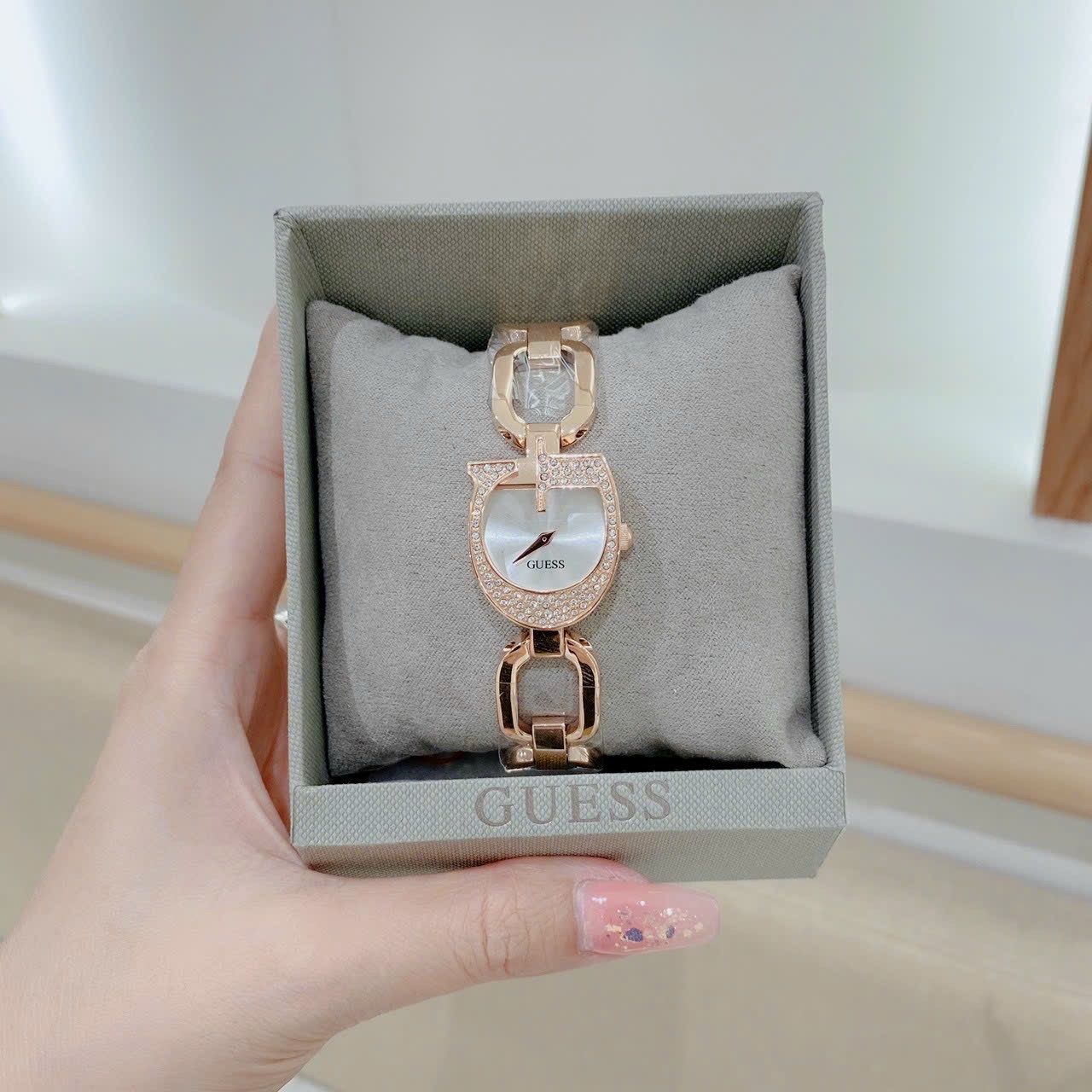 Đồng Hồ Guess Gia |Nữ Giới |Mặt Chữ G |Dây Mắt Xích Rose Gold |Máy Pin (Quartz) |Size 22mm |donghogiatot.vn