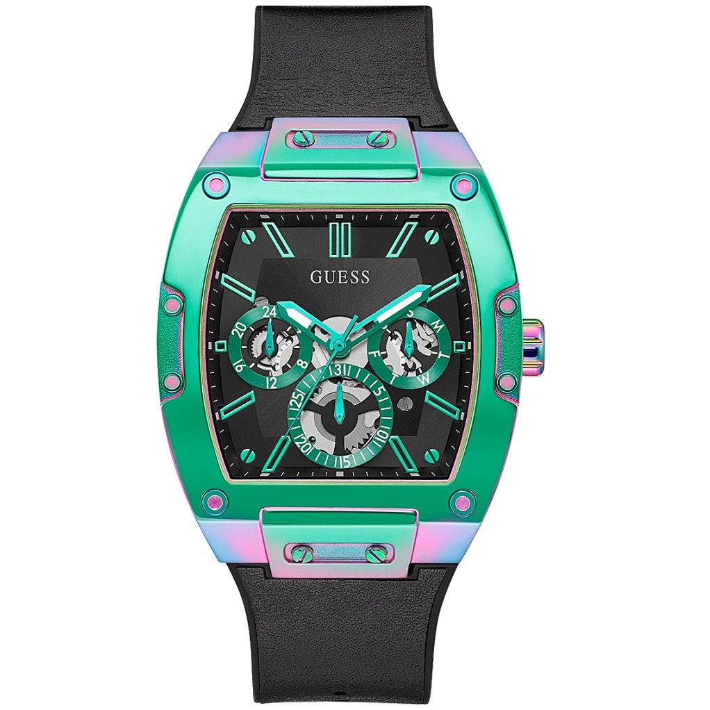 Đồng Hồ Guess Phoenix |Nam Giới |2-Tone |Chronograph |Dây Silicone Đen |Máy Pin (Quartz) |Size 43x51mm |donghogiatot.vn