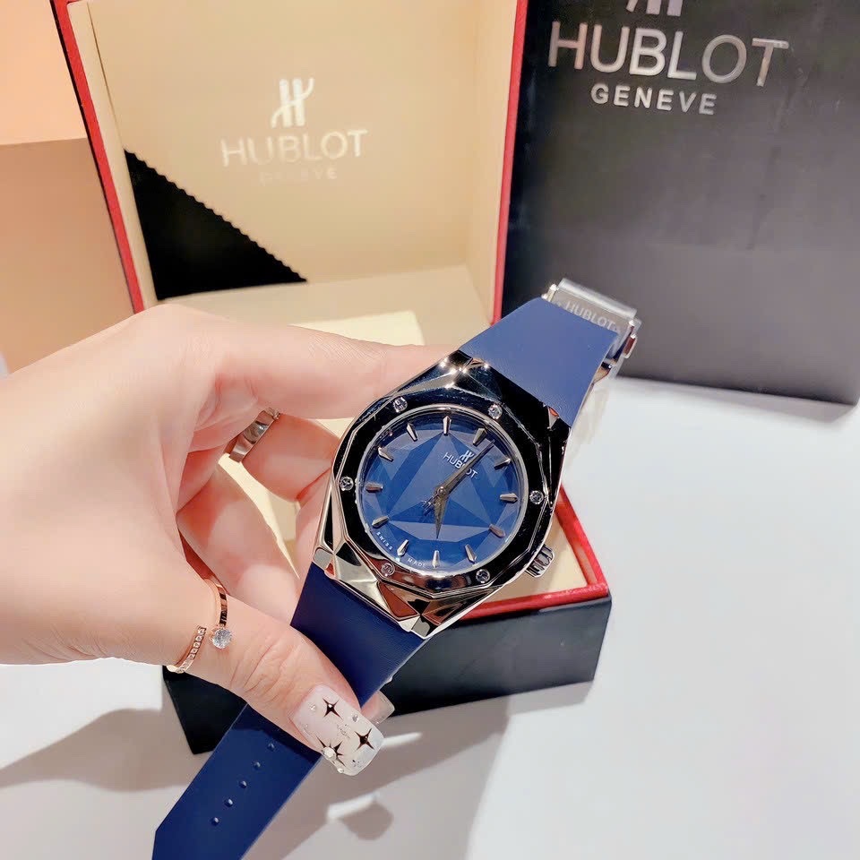Đồng Hồ Hublot Classic Orlinski |Nam Giới |Silver |Dây Silicone Xanh |Máy Cơ (Automatic) |Size 42mm |donghogiatot.vn