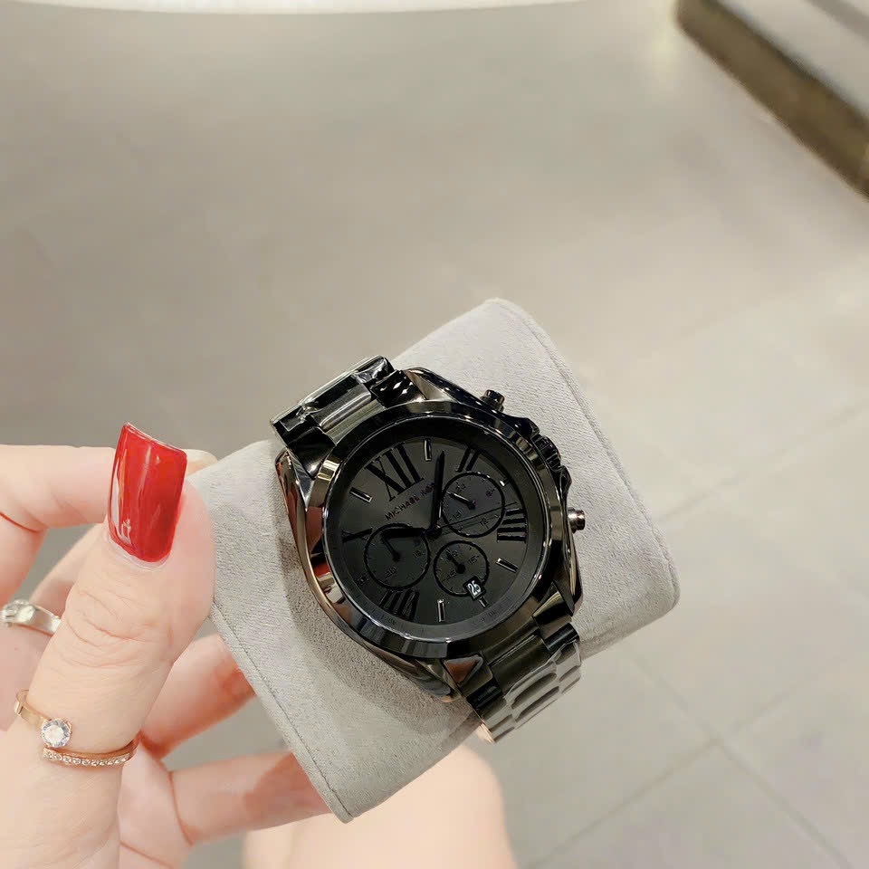 Đồng Hồ Michael Kors Bradshaw |Nam Giới |Mặt Tròn |Dây Kim Loại Full Đen |Máy Pin (Quartz) |Size 42mm |donghogiatot.vn