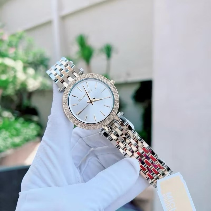 Đồng Hồ Michael Kors Darci |Nữ Giới |Đính Đá Swarovski |Dây Kim Loại Demi Vàng |Máy Pin (Quartz) |Size 39mm |Donghogiatot.vn