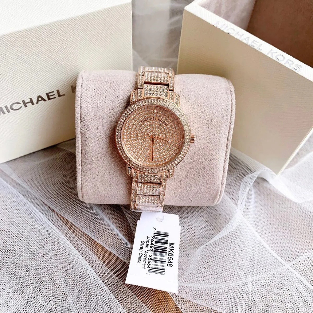 Đồng Hồ Michael Kors Darci Pave |Nữ Giới |Full Đá Rose Gold |Dây Kim Loại |Máy Pin (Quartz) |Size 33mm |donghogiatot.vn