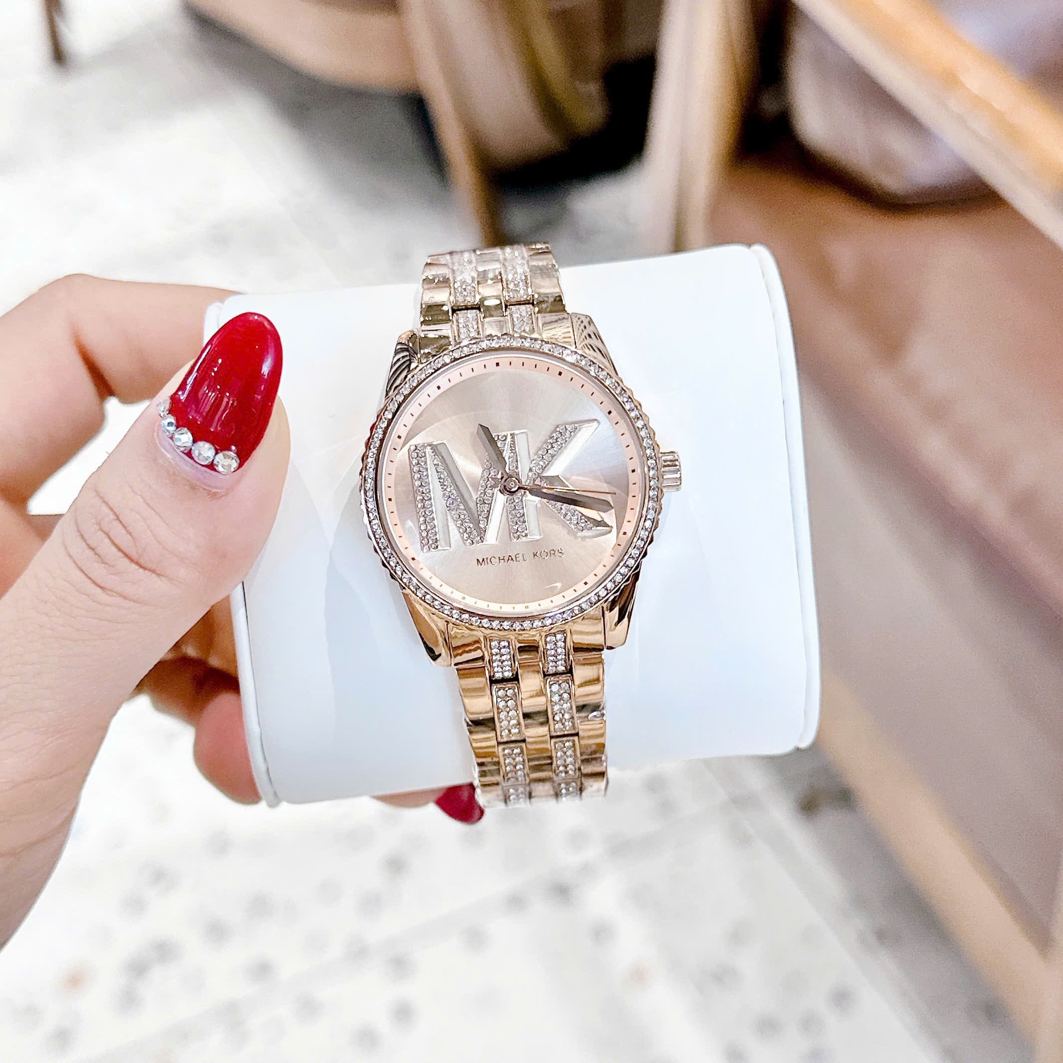 Đồng Hồ Micheal Kors Bryant |Nữ Giới |Rose Gold |Dây Kim Loại Đính Đá |Máy Pin (Quartz) |Size 35mm |donghogiatot.vn