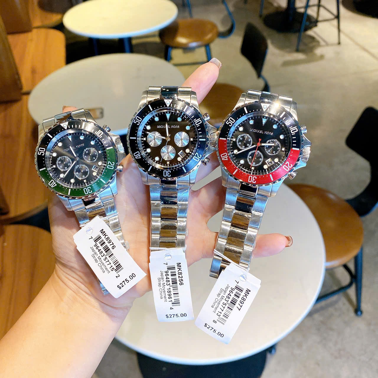 Đồng Hồ Micheal Kors Everest |Nam Giới |Niềng Xoay |Xanh Lá |Dây Kim Loại |Máy Pin (Quartz) |Size 43mm |donghogiatot.vn