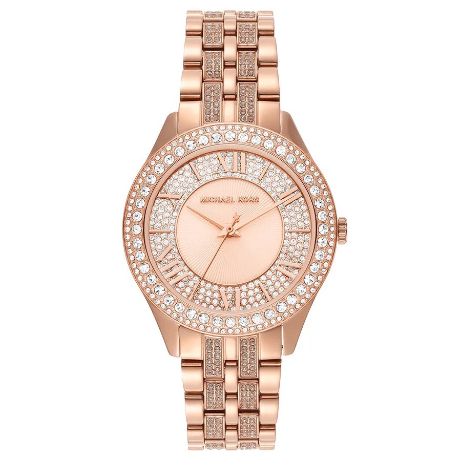 Đồng Hồ Michael Kors Harlowe |Nữ Giới |Rose Gold |Đính Đá |Dây Kim Loại |Máy Pin (Quartz) |Size 38mm |donghogiatot.vn