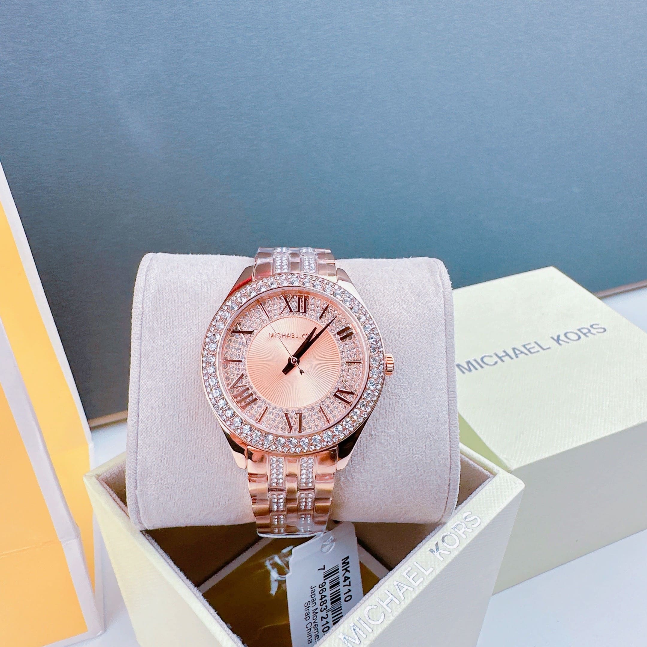 Đồng Hồ Michael Kors Harlowe |Nữ Giới |Rose Gold |Đính Đá |Dây Kim Loại |Máy Pin (Quartz) |Size 38mm |donghogiatot.vn