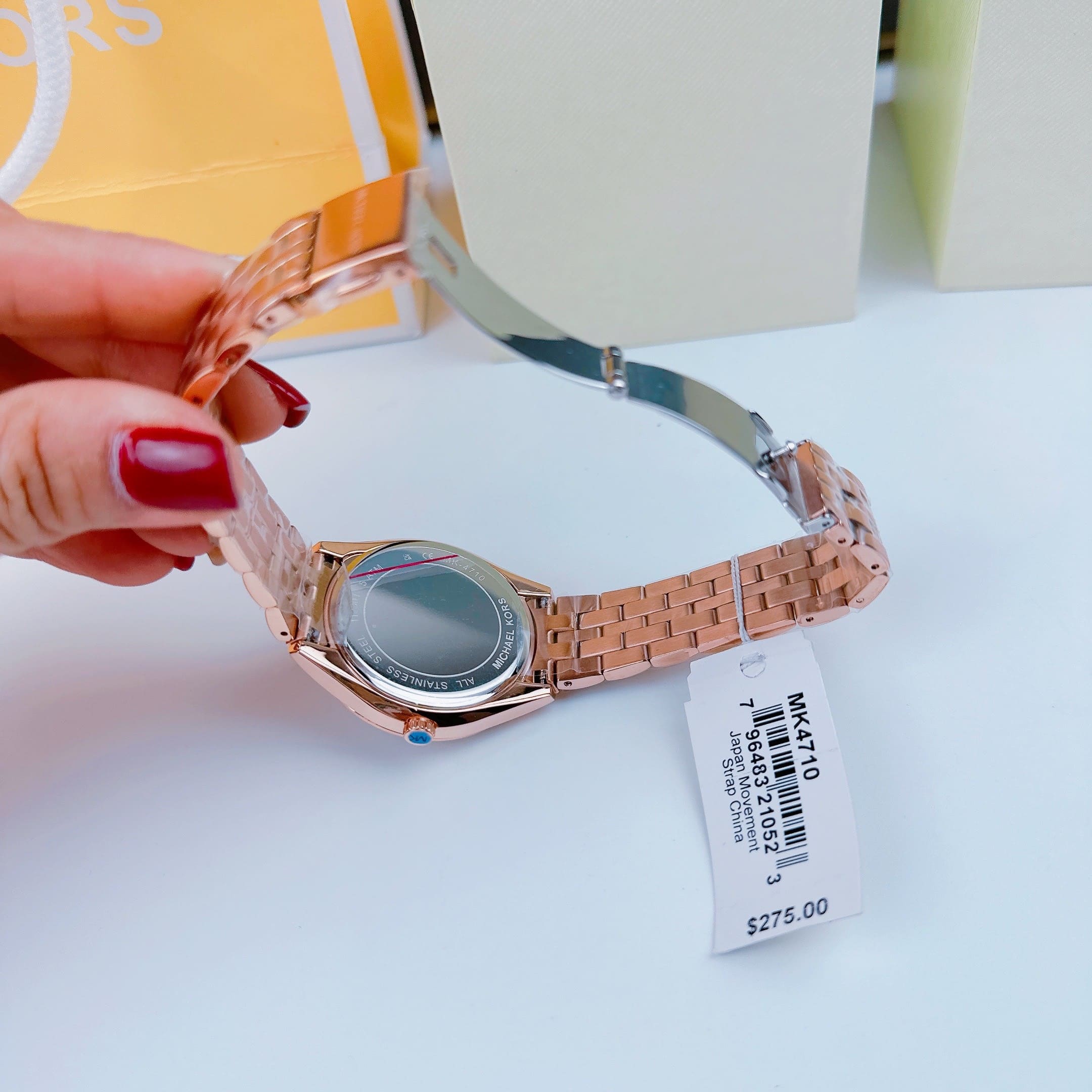 Đồng Hồ Michael Kors Harlowe |Nữ Giới |Rose Gold |Đính Đá |Dây Kim Loại |Máy Pin (Quartz) |Size 38mm |donghogiatot.vn