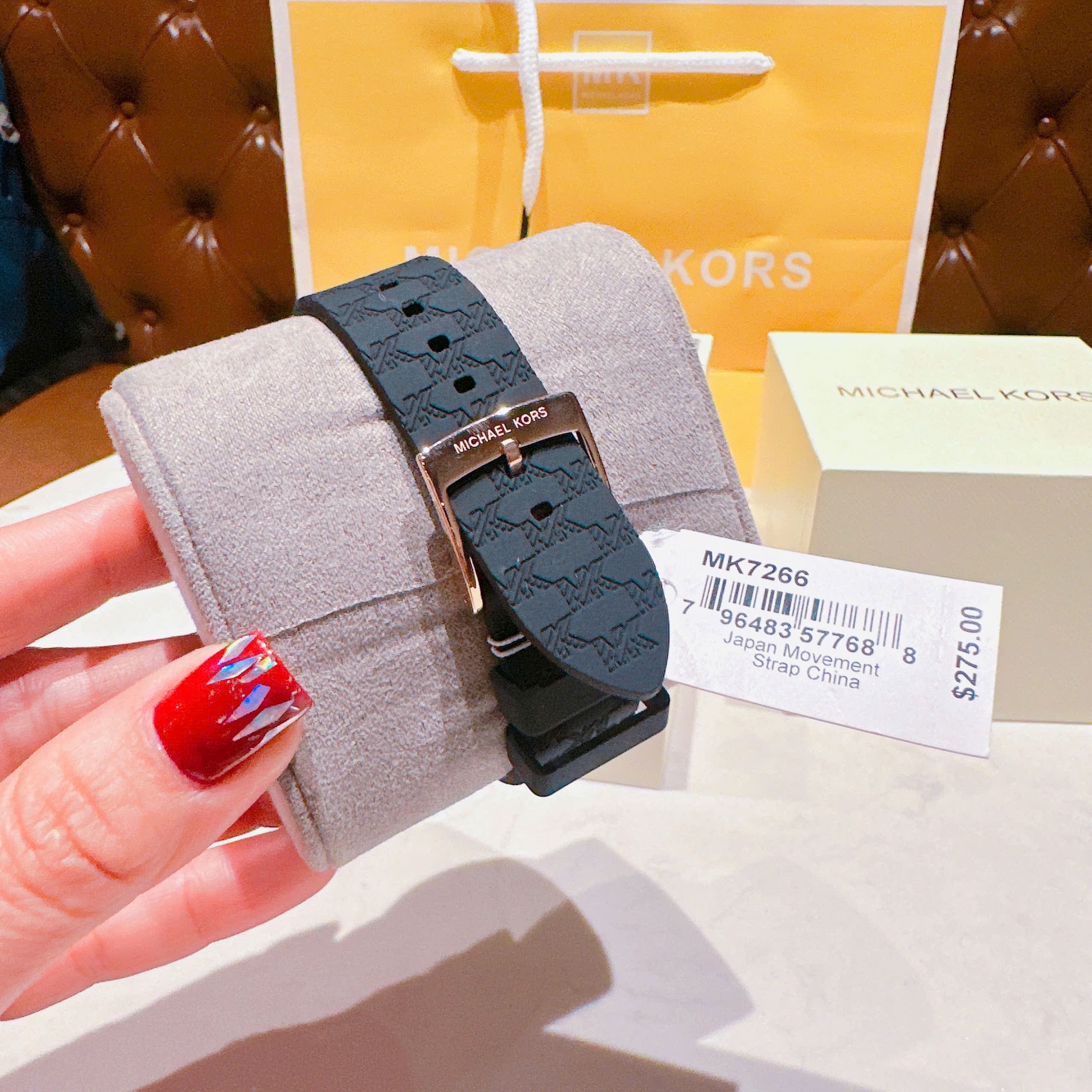 Đồng Hồ Michael Kors Jessa |Nữ Giới |Chronograph |Dây Silicone Đen |Máy Pin (Quartz) |Size 40mm |donghogiatot.vn