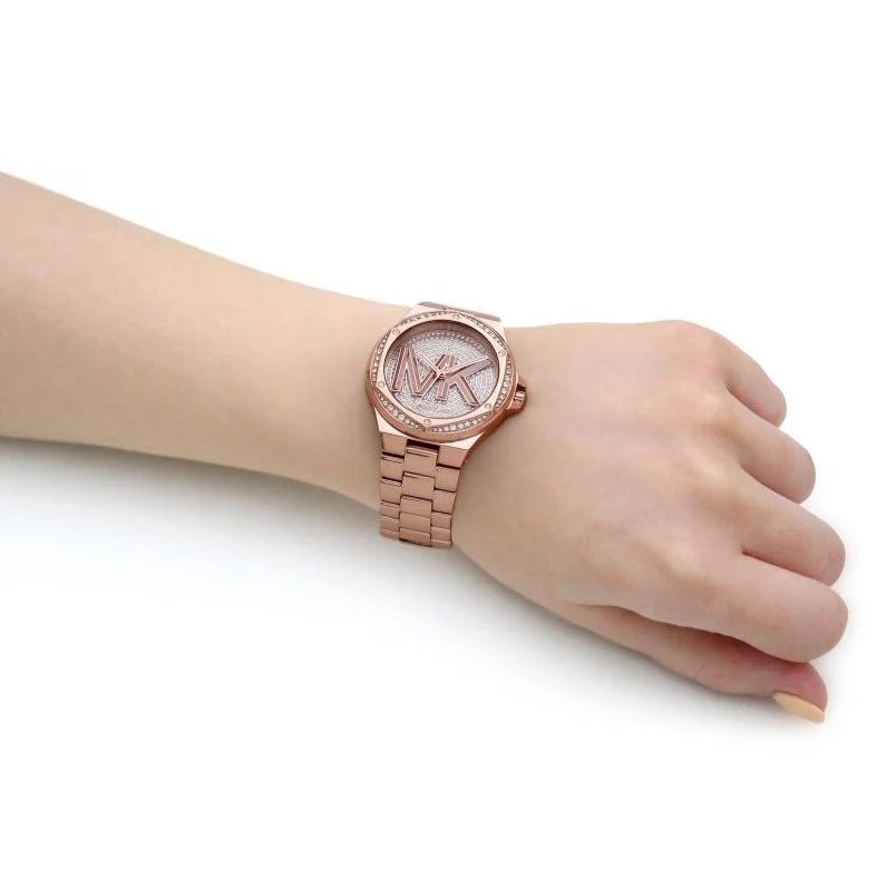 Đồng Hồ Michael Kors Lennox |Nữ Giới |Rose Gold |Mặt Đính Đá |Dây Kim Loại |Máy Pin (Quartz) |Size 37mm |donghogiatot.vn