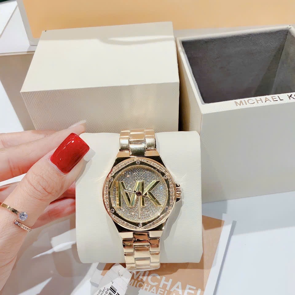 Đồng Hồ Michael Kors Lennox |Nữ Giới |Vàng Gold |Mặt Đính Đá |Dây Kim Loại |Máy Pin (Quartz) |Size 37mm |donghogiatot.vn