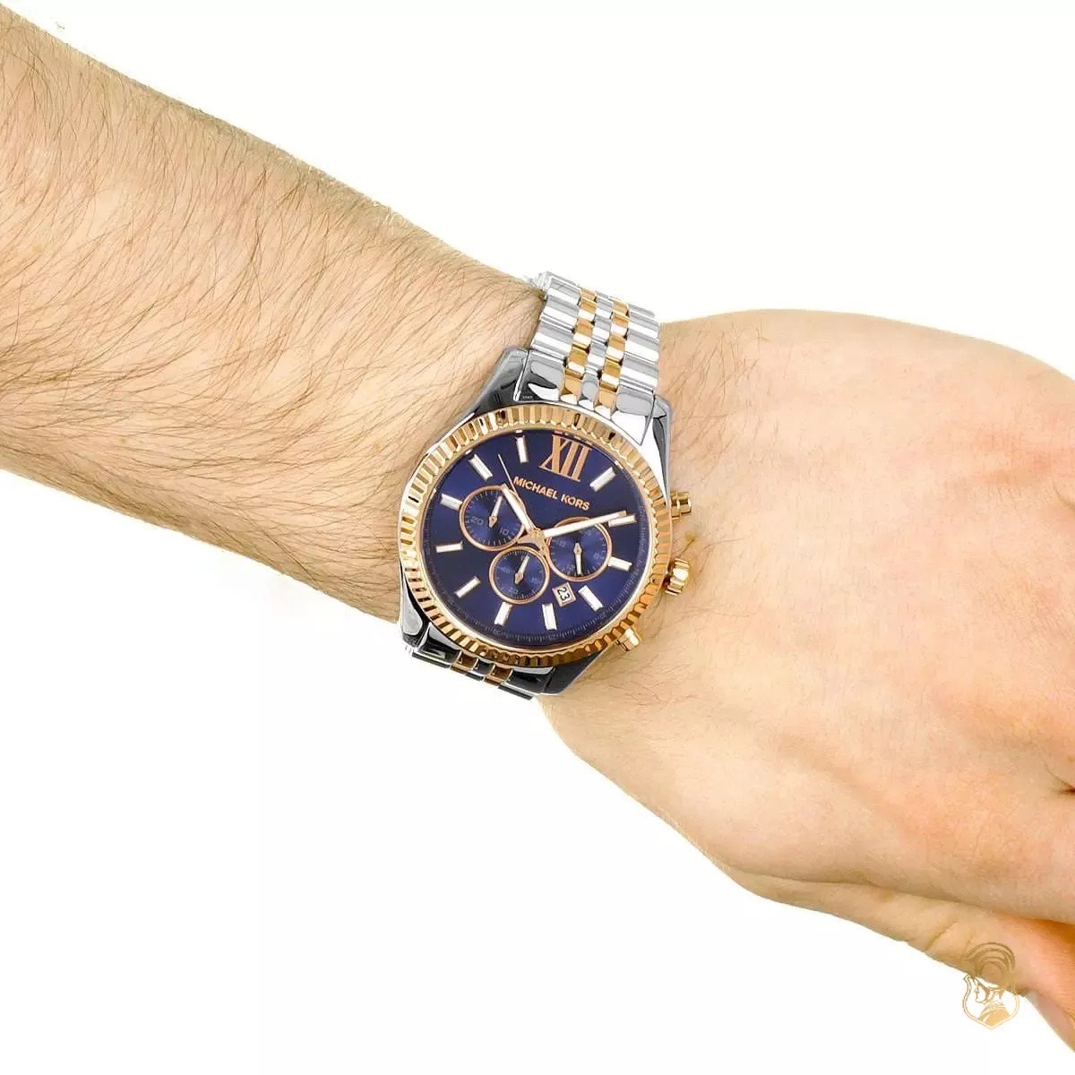 Đồng Hồ Michael Kors Lexington |Nam Giới |Mặt Xanh |Dây Kim Loại Demi Rose |Máy Pin (Quartz) |Size 45mm |donghogiatot.vn