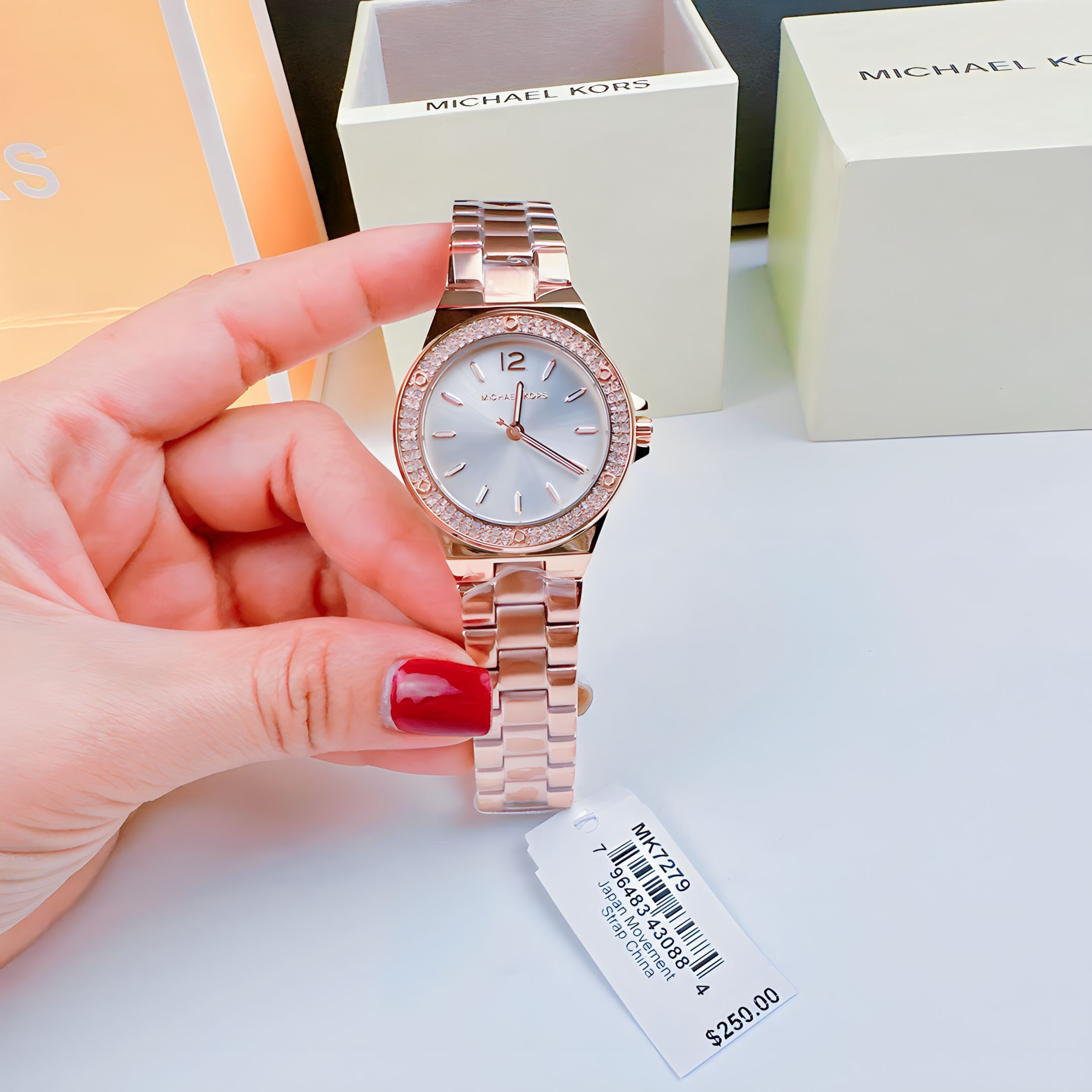 Đồng Hồ Michael Kors Mini Lenox |Nữ Giới |Rose Gold |Dây Kim Loại |Máy Pin (Quartz) |Size 33mm |donghogiatot.vn