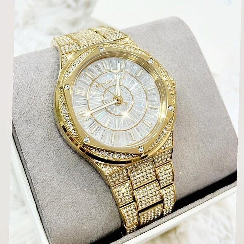 Michael Kors Oversided Lennox |Nữ Giới |Vàng Gold |Dây Kim Loại |Máy Pin (Quartz) |Size 41mm