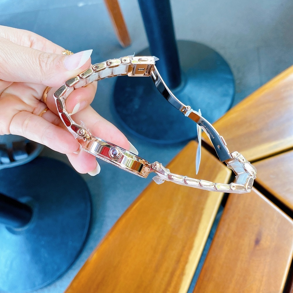 Đồng Hồ Michael Kors Parker |Nữ Giới |Rose Gold |Dây Kim Loại Mix Acetate Trắng |Máy Pin (Quartz) |Size 39mm |donghogiatot.vn