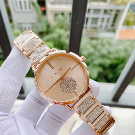 Đồng Hồ Michael Kors Portia |Nữ Giới |Rose Gold |Đính Đá |Dây Kim Loại |Máy Pin (Quartz) |Size 36mm |donghogiatot.vn