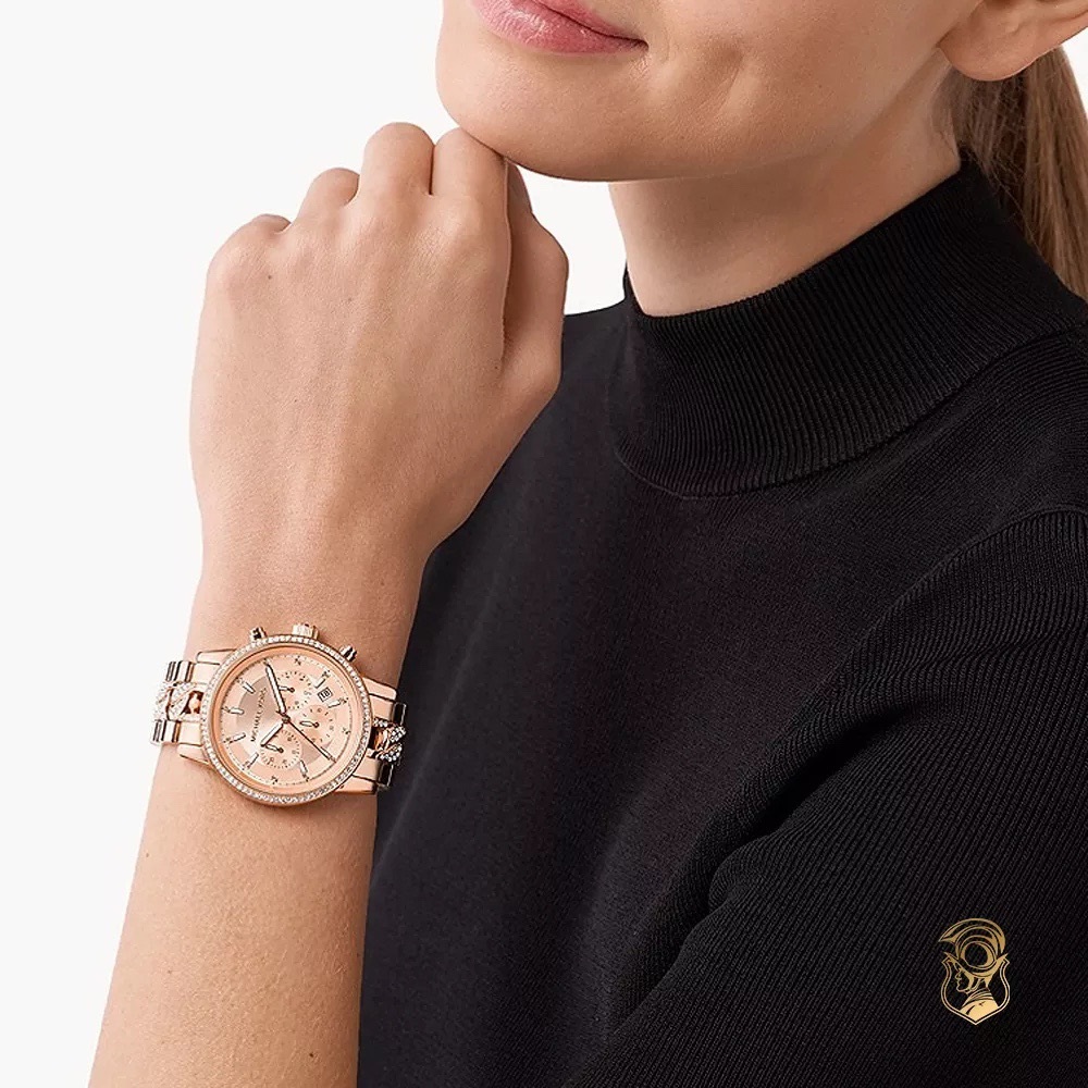 Đồng Hồ Michael Kors Ritz Chronograph |Nữ Giới |Rose Gold |Dây Kim Loại |Máy Pin (Quartz) |Size 41mm |donghogiatot.vn