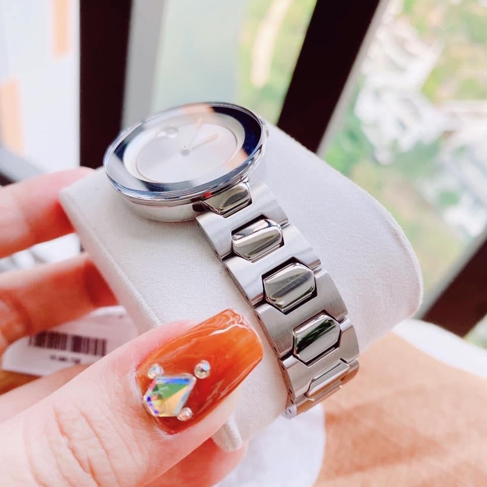 Đồng Hồ Movado Bold Mid-size |Nữ giới |Mặt Trắng |Dây Kim Loại Silver |Máy Pin (Quartz) |Size 32mm |Donghogiatot.vn