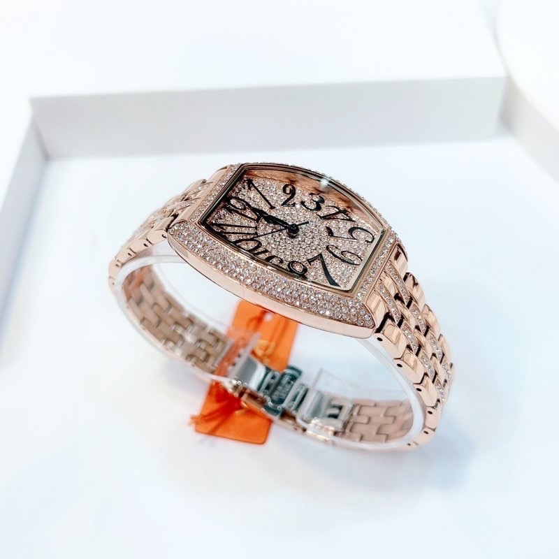 Đồng hồ Nữ Davena Mặt Oval |Nữ Giới |Mặt Đính Full Đá Rose Gold |Máy Pin (Quartz) |Size 32x36mm [donghogiatot.vn]