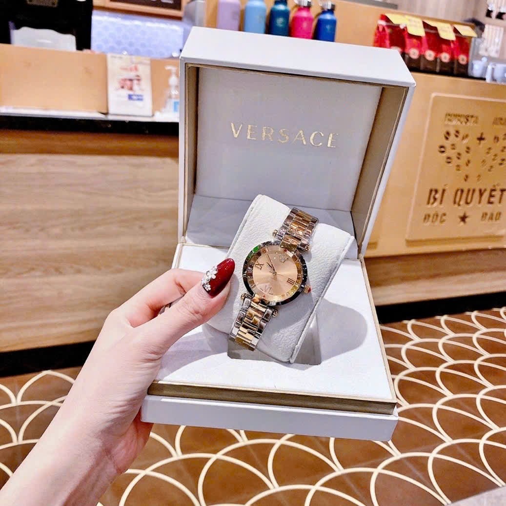 Đồng Hồ Versace Revive |Nữ Giới |Tráng Gương |Dây Kim Loại Demi Vàng |Máy Pin (Quartz) |Size 35mm |donghogiatot.vn
