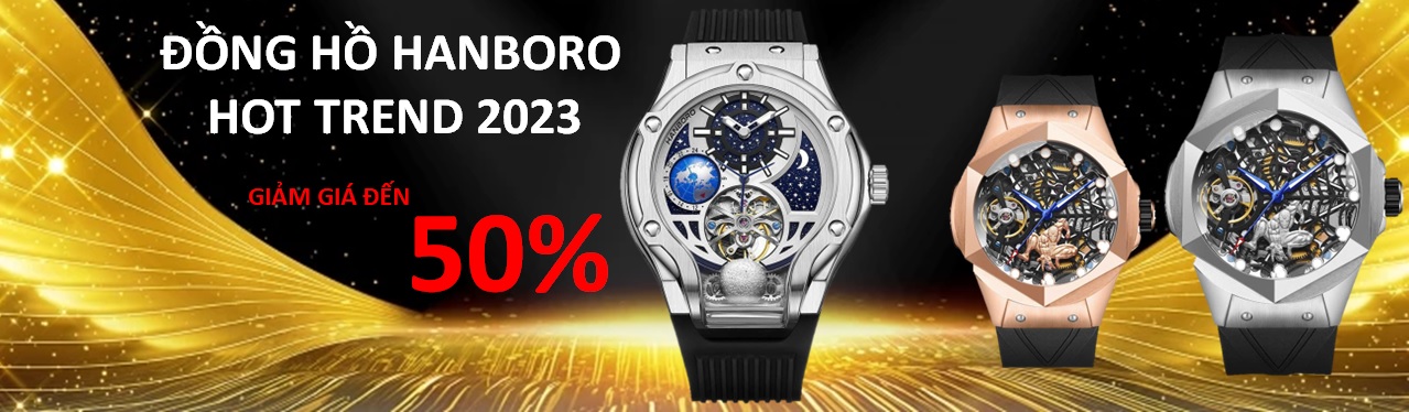 Banner khuyến mãi đồng hồ hanboro giá rẻ