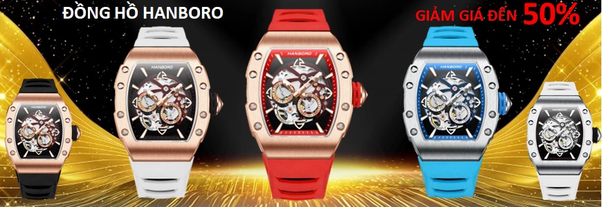Banner Khuyến mãi Đồng hồ Hanboro  giá rẻ
