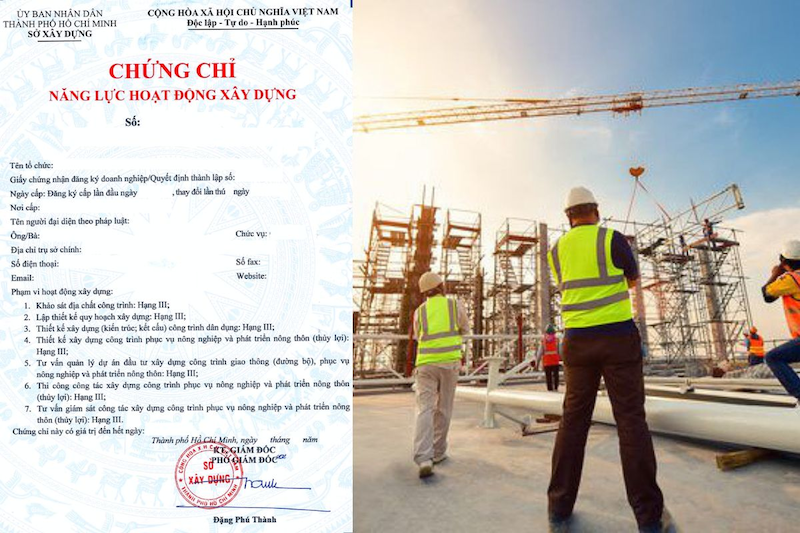 Thủ tục cấp điều chỉnh, bổ sung nội dung chứng chỉ năng lực xây dựng hạng I