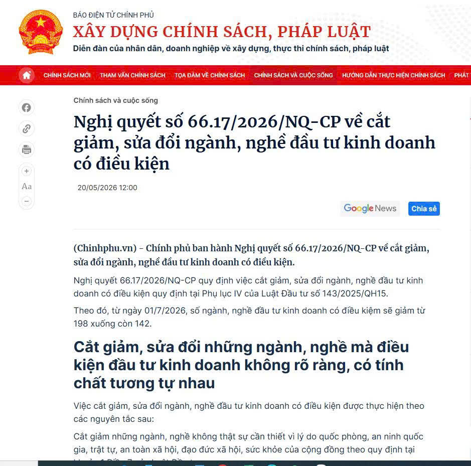 THỦ TỤC “GIẤY PHÉP CON” SẼ ĐƯỢC CẮT GIẢM MẠNH – CƠ HỘI MỚI CHO DOANH NGHIỆP XÂY DỰNG NĂM 2026