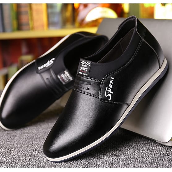 Giầy lười nam da bò