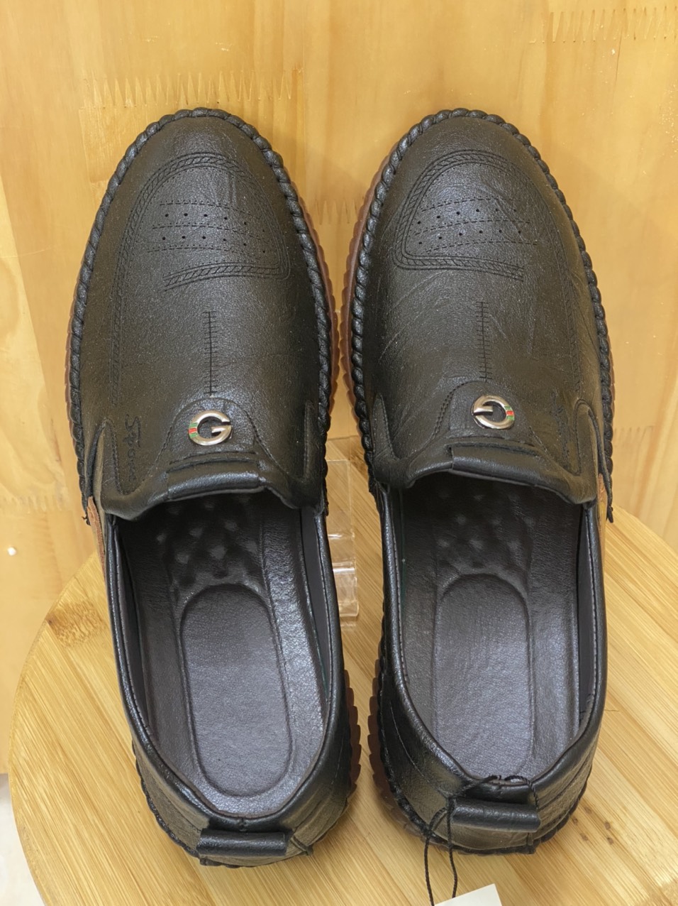 Giầy lười nam da bò