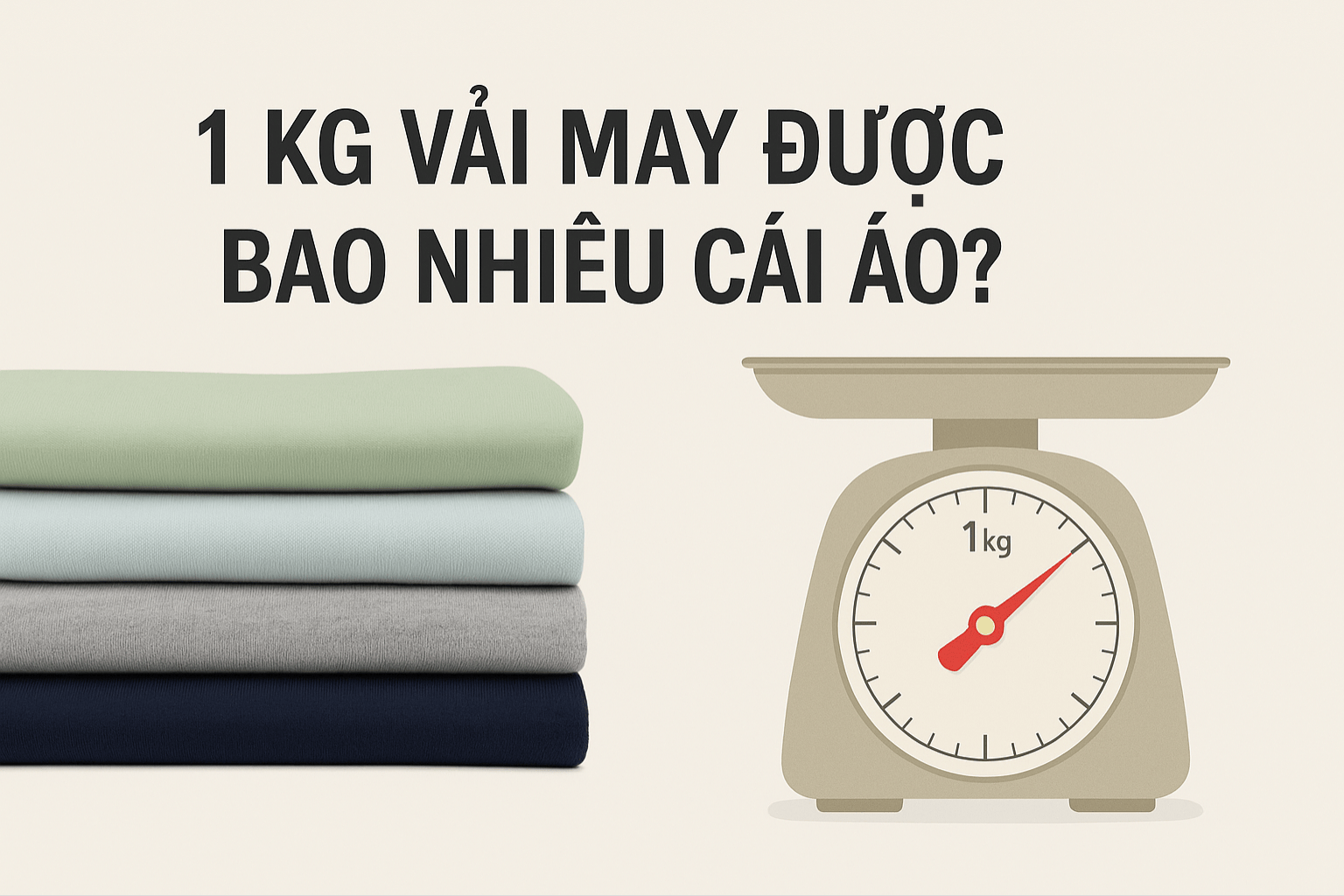1kg vải may được bao nhiêu áo thun?