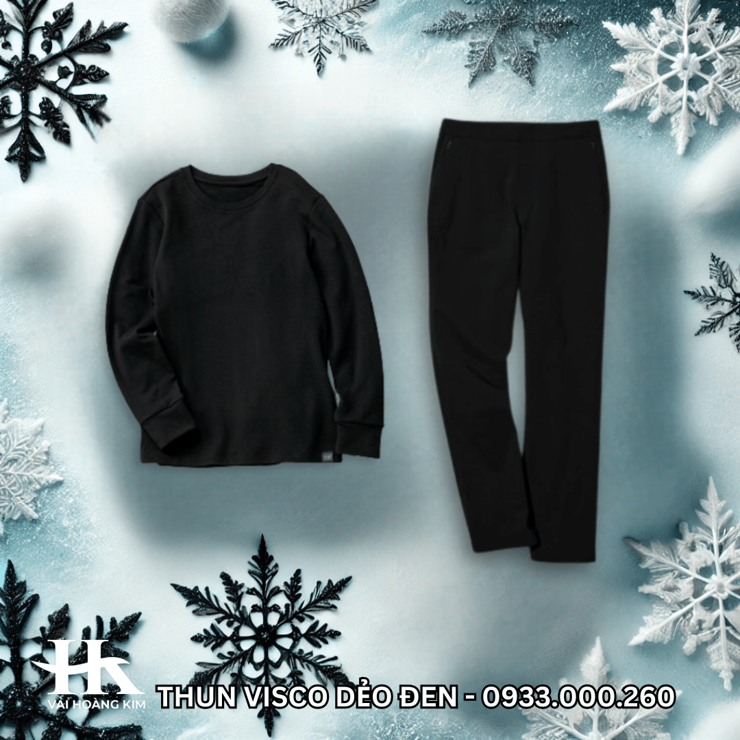 🖤❄️ THỜI TIẾT LẠNH? ĐÃ CÓ THUN DẺO ĐEN DÀY HOÀNG KIM! ❄️🖤