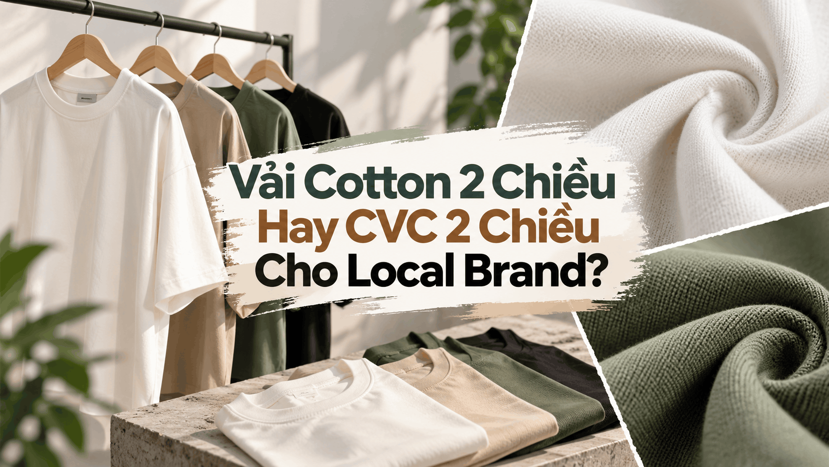 Vải Cotton 2 Chiều Hay CVC 2 Chiều Cho Local Brand?