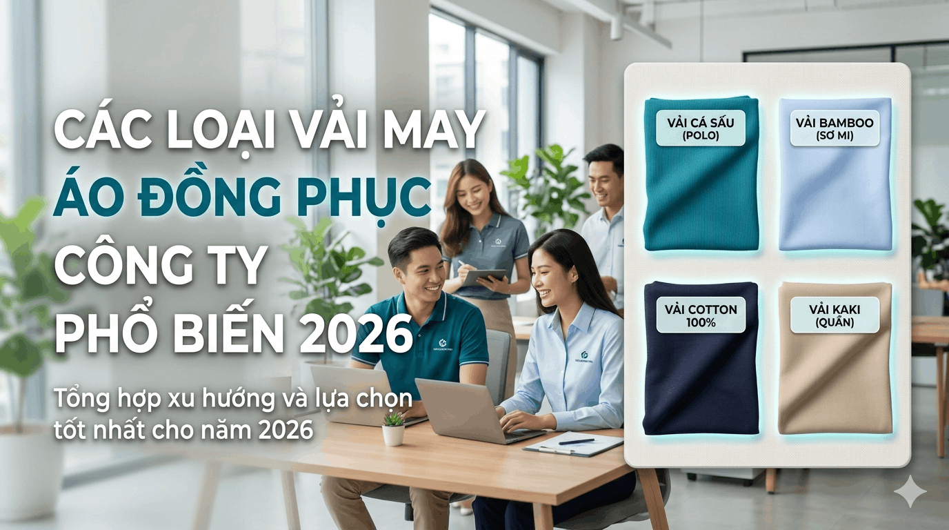 Các Loại Vải May Áo Đồng Phục Công Ty Phổ Biến 2026