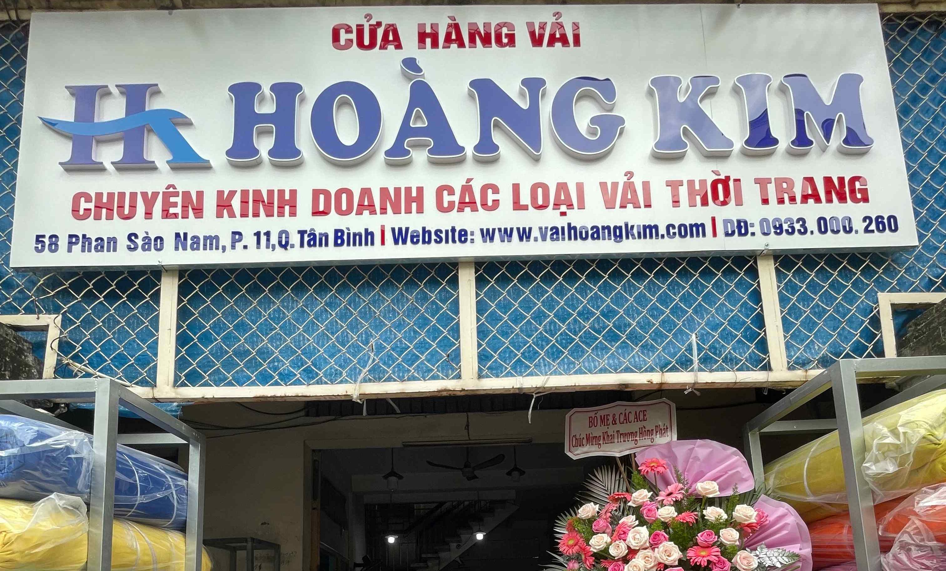 Cửa hàng vải Hoàng Kim chính thức khai trương tại con đường tơ lụa Tân Bình