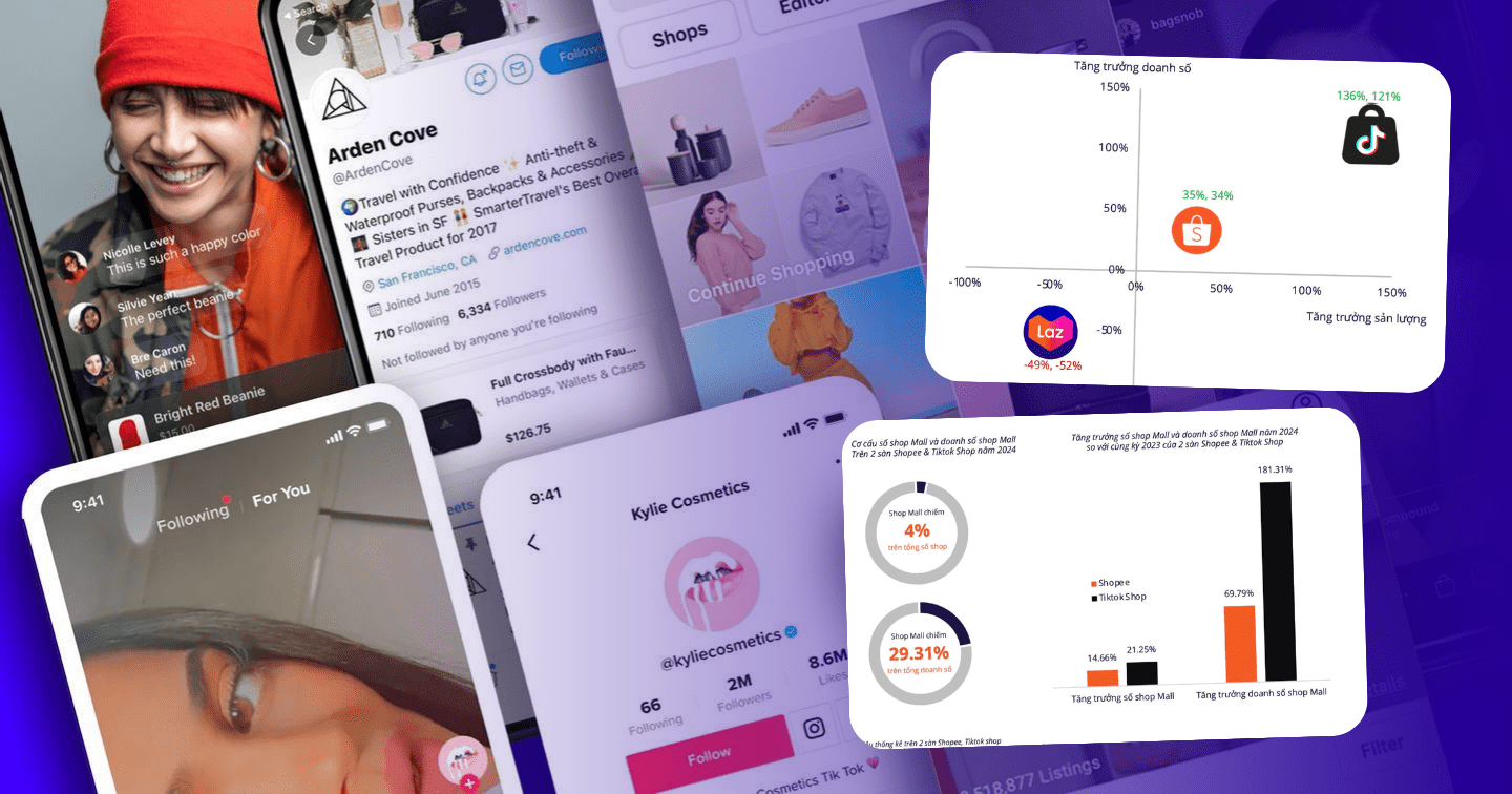 Bức tranh thương mại điện tử năm 2025: Shopee và TikTok Shop tiếp tục thống lĩnh thị trường?