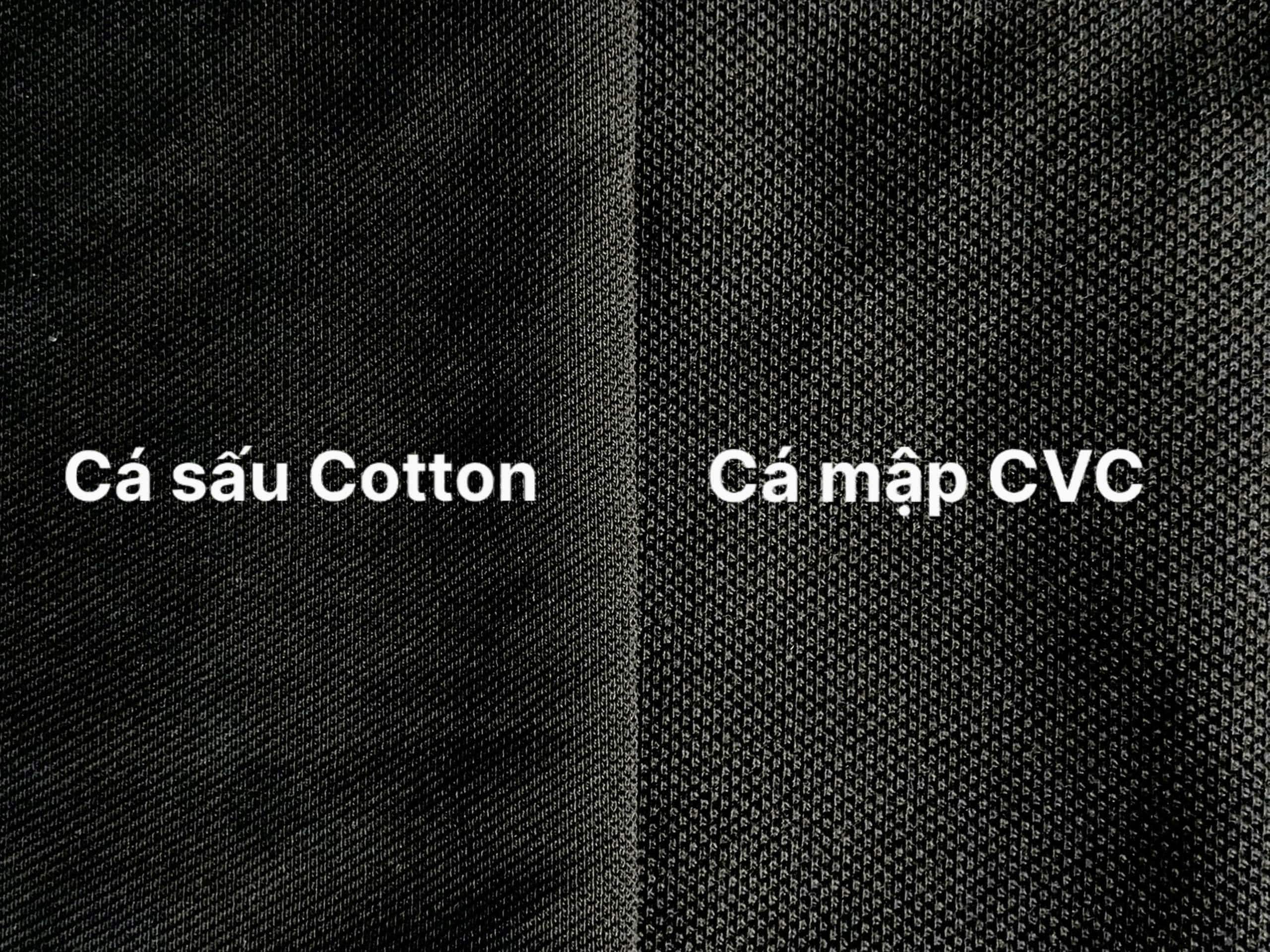 so sánh vải cá sấu cotton và vải cá mập CVC 2 chiều
