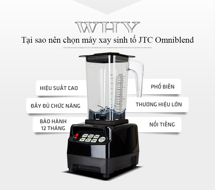 Máy xay sinh tố công nghiệp JTC Omniblend V TM-800A