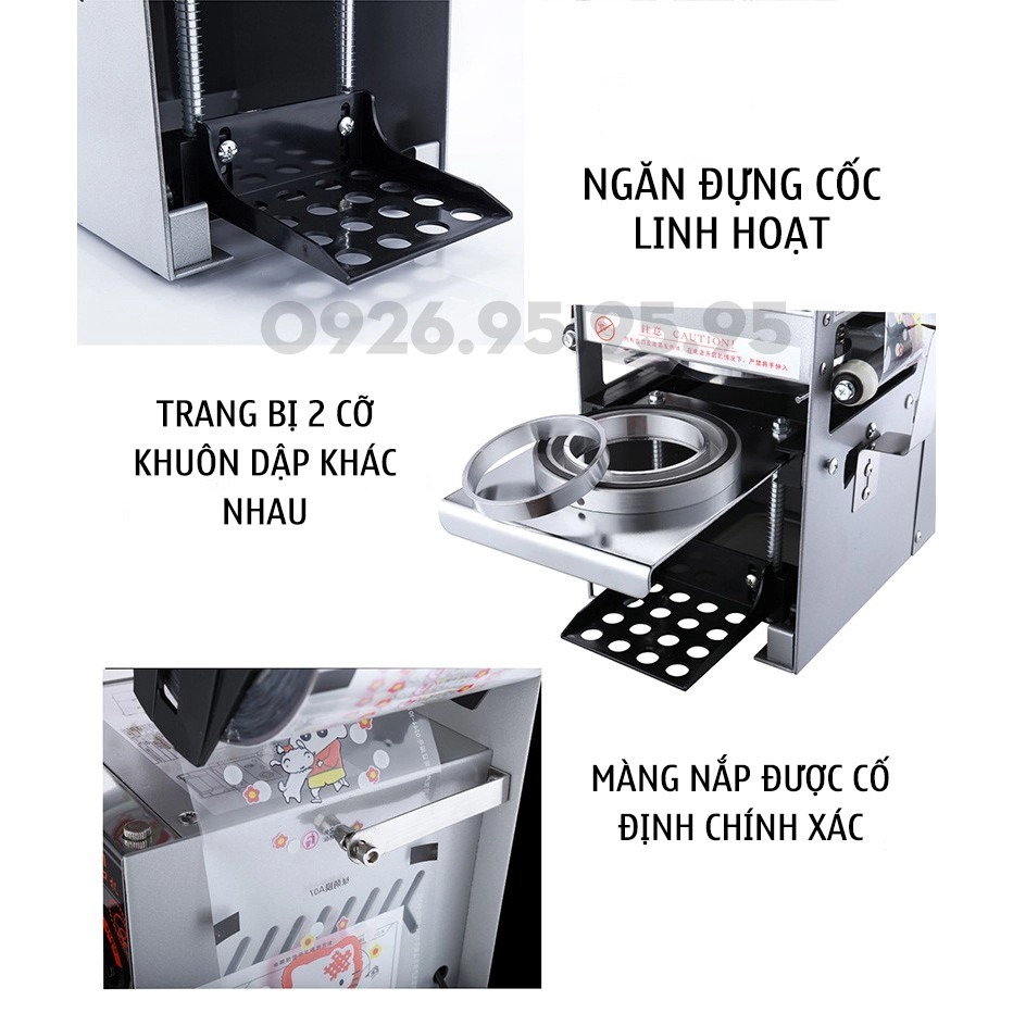 Máy dập nắp cốc bán tự động Verly WY-680