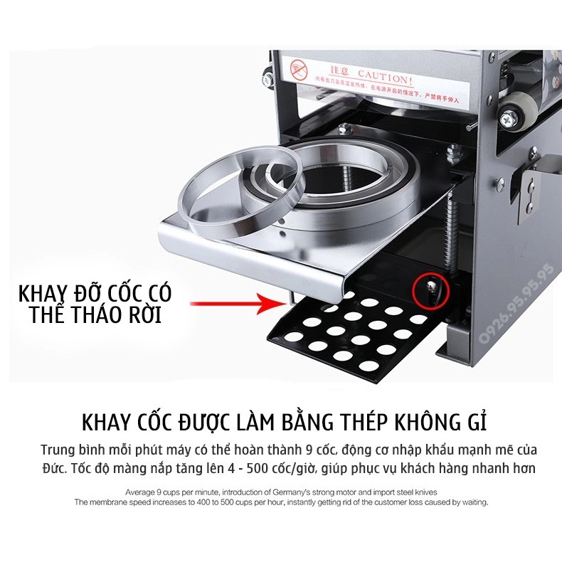 Máy dập nắp cốc bán tự động Verly WY-680