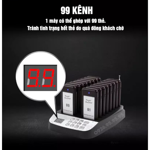 Bộ thẻ rung tự phục vụ 16 thẻ, bán kính 30-50m