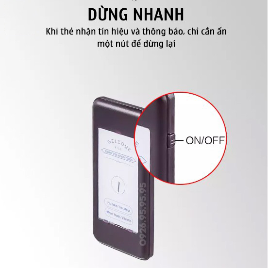 Bộ thẻ rung tự phục vụ 16 thẻ, bán kính 30-50m