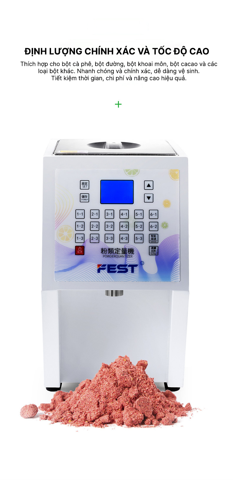 Máy định lượng bột Fest RC-3500