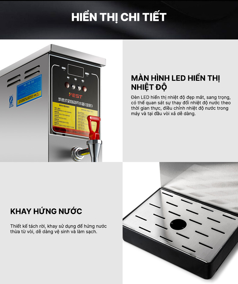 Cây đun nước nóng tự động Fest RC10